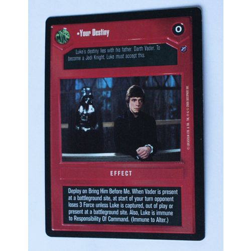 Star Wars CCG: Death Star II Limited # Your Destiny (A) dark 2000 decipher