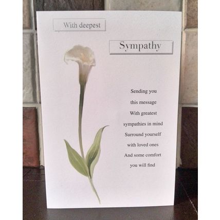 Sympathy Cards - With Deepest Sympathy - 005
