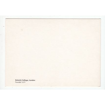 Dulwich College Modern Postcard London 1619