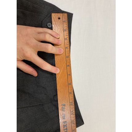 Evan Picone Casual Grey Wool Polyester Pleated Dress Pants WOMEN'S Size 4 x 31