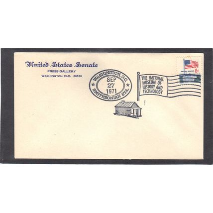 Event Senate Smithsonian 1338F 8c Flag (No Cachet-U/A) CV41032