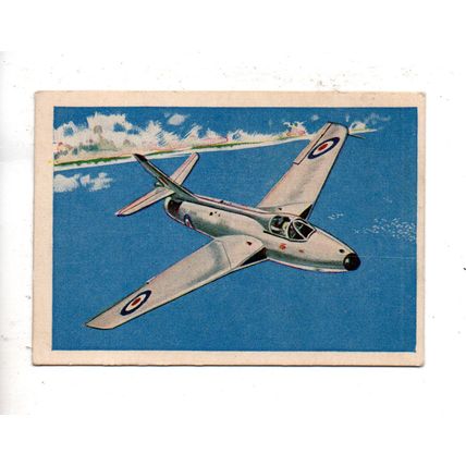 CARDMASTER JET AIRCRAFT OF THE WORLD 1958 HAWKER HUNTER No.34 GREAT BRITAIN