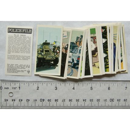 1977 complete set 40 Brooke Bond Police File - loose