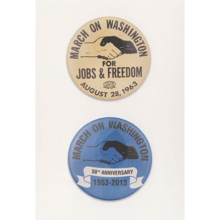 March On Washington For Jobs & Freedom 1963 Badge Button Postcard