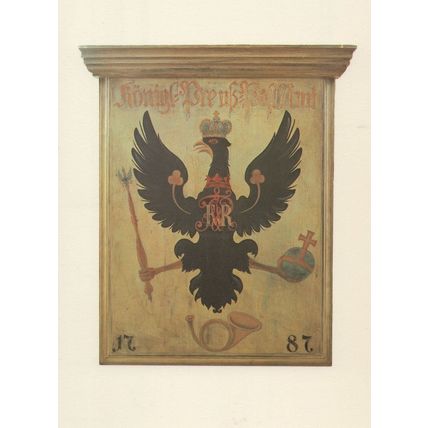 Posthausschild Preuben Hultrop Post Box Sign German Postcard