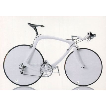 Bianchi C4 Cycle Bicycle 1988 Italy Italian Bicycle Postcard
