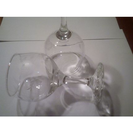 Avon Roses wine glasses set of 4 from the 1980's