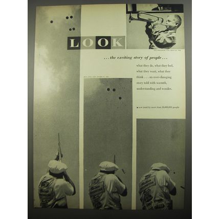 1956 Look Magazine Ad - the exciting story of people