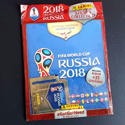 Panini FIFA WORLD CUP 2018 RUSSIA STARTER ALBUM Sealed with Sticker Packets