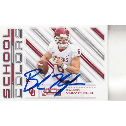 BAKER MAYFIELD ROOKIE 2018 AUTOGRAPHED TAMPA BAY BUCCANEERS PLAYOFF QUARTERBACK