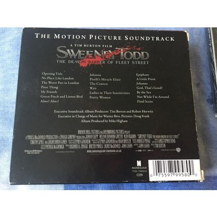 SWEENEY TODD ~ The Motion Picture Soundtrack (20-Track OST CD with Lyric book)