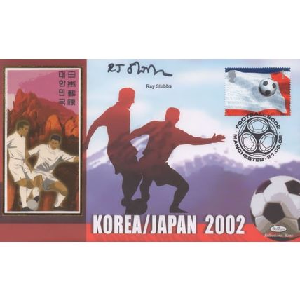 Ray Stubbs Korea Japan 2002 World Cup Football Signed FDC