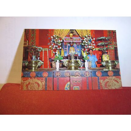 SNAKE TEMPLE, PENANG, MALAYSIA unused postcard (A) =