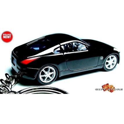 VERY RARE KEYCHAIN BLACK NISSAN 350Z Z FAIRLADY GREAT GIFT or DESK DISPLAY