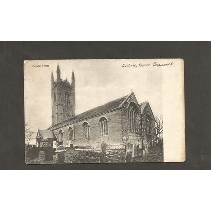 Postcard Cornwall Lanlivery Church