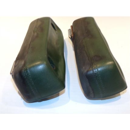 1968 69 70 71 72 Dodge Dart Plymouth Valiant Duster Green Armrest Pair OEM