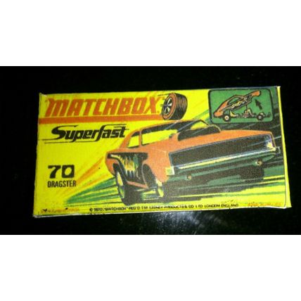 Matchbox No70 Dodge Dragster - rare black base