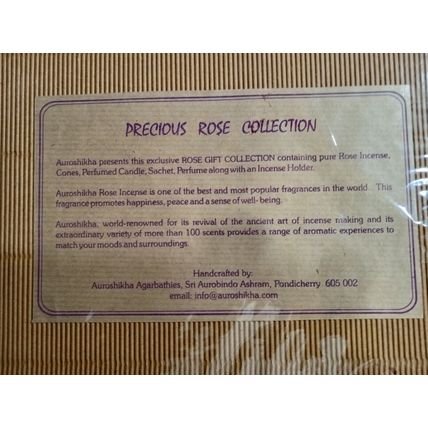 Precious Rose Gift Set From Auroshikha, Incense/Holder/Oil/Sachet/Candle, New