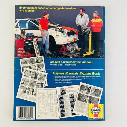 Haynes - Hyundai Excel 1986-1994 Automotive Repair Manual Paperback Book