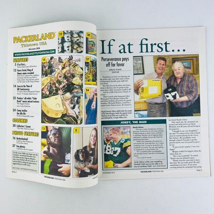 Green Bay Packers Packerland Titletown USA Magazine November 2016