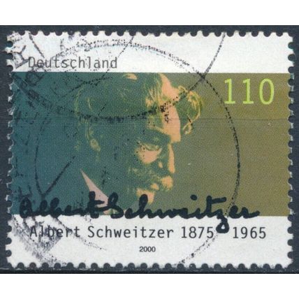 125ᵗʰ Birth Anniv of Albert Schweitzer - Germany 2000 - F H - MiNr 2090