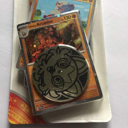 New Pokemon Holo Arcanine/Growlithe Scarlet & Violet Surging Sparks Blister Pack
