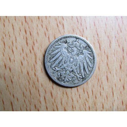 1907d 5 Pfennig Germany Empire Coin