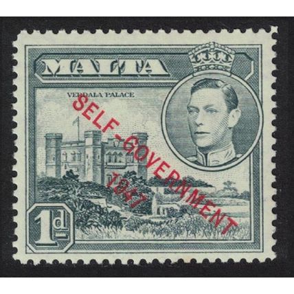 Malta Verdala Palace 1d 'SELF-GOVERNMENT' 1948 MH SG#236a