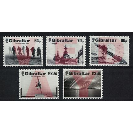 Gibraltar 75th Anniversary of VE Day 5v FV£8.36 2020 MNH SG#1888-1892