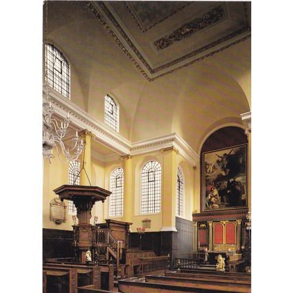 Church of St James Garlickhythe London Postcard unused VGC