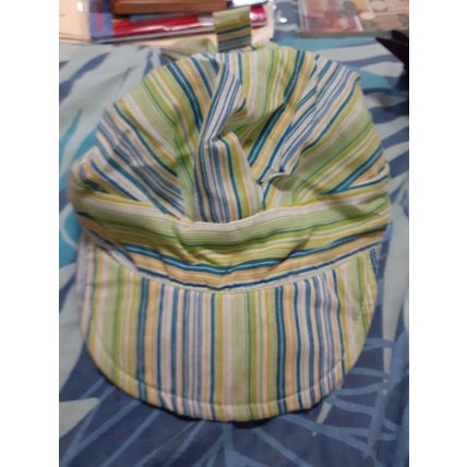 cotton striped womens cap