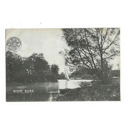 River Bure, Norfolk Broads, Postcard.