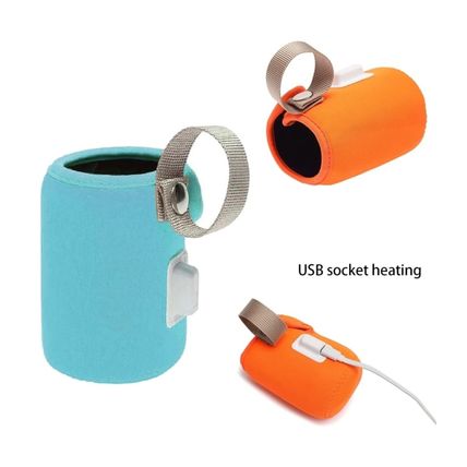 Portable Bottle USB Warmer Heater Travel Baby Kids Milk Water Cover Pouch New