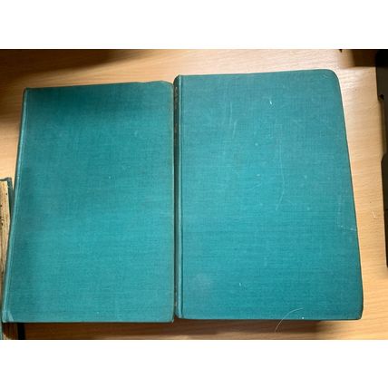 1924 CHARLOTTE BRONTE "VILLETTE" VOLS 1 & 2 FICTION 1.5kg HARDBACK BOOKS (P8)