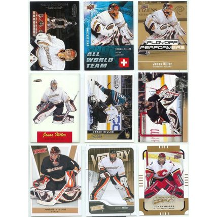 Jonas Hiller 9x card lot incl Inserts