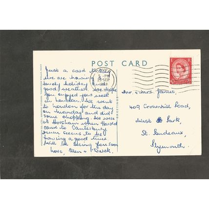 Postcard Kent Folkestone The West Leas