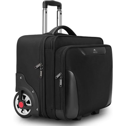 MATEIN Rolling Laptop Bag, Mens Large Briefcase with Big Wheels Fits 17.3 Inch N