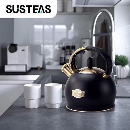 SUSTEAS Stove Top Whistling Tea Kettle - Food Grade Stainless Steel Teakettle Te