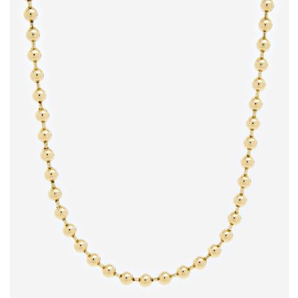 AllSaints Gold Tone Bead Necklace - NEW (RARE & COLLECTABLE)