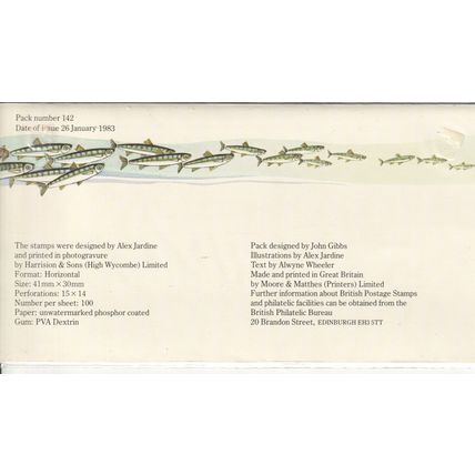 GB stamps 1983 Presentation Pack - British River Fish
