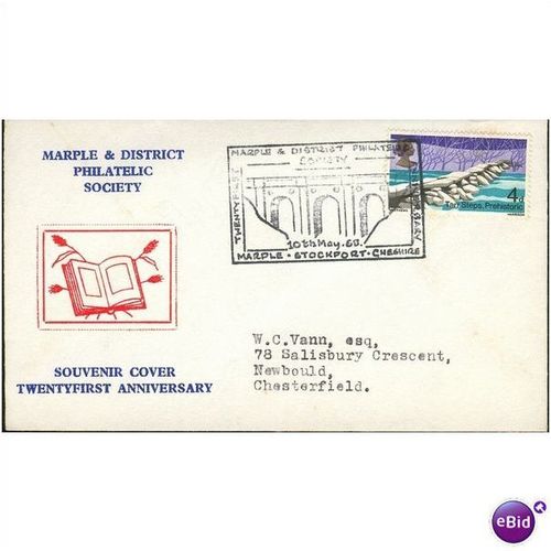 GB Cover 1968 - Marple & District Phil Soc 21st Anniv 2