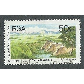 ZAF 1989 50c 'NATIONAL GRAZING STRATEGY' FINE USED (EBID 44-667)