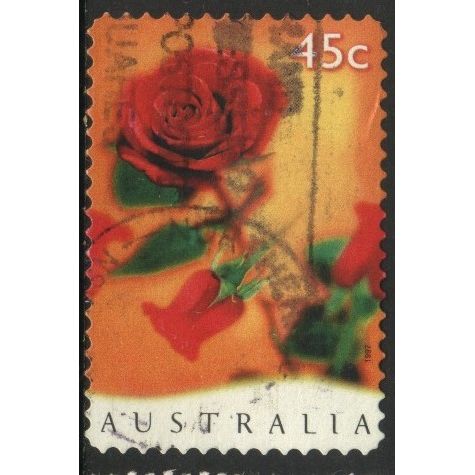Australia 1997 - SG1665 - 45c multi - Red Roses (Saint Valentine's Day) - used