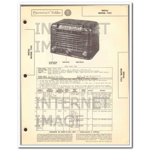 SENTINEL models 401 402 406 series TV receiver Sams Photofact manual