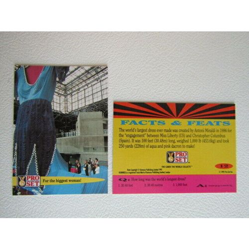 Pro Set 1992 Guinness Book of Records Trade Cards Card Variants (eb2)