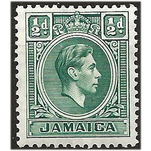 Jamaica 1938 SG121 1/2d Blue-Green Mounted Mint . ..