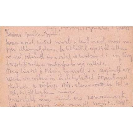 Fieldpost: Postcard: Budapest (1st December 1914).