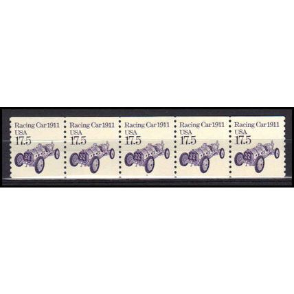 2262 17.5c Race Car Fine MNH Dry Gum PNC 1/5 X0940