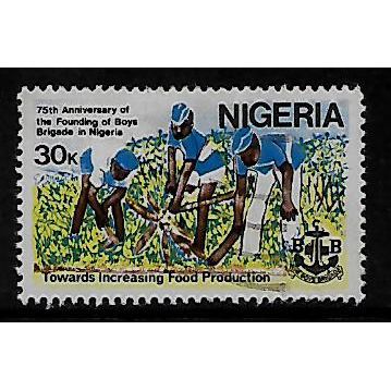 NIGERIA 1983 CENTENARY BOYS BRIGADE 30K MEMBERS ON PLANTATION SG464 FINE USED