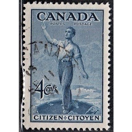 CANADA, 1947 4c Citizen, SG 409 (Scott #275), used